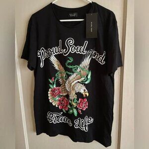 Zara Man: Proud Soul & Brave Life T-Shirt (Size: L)
